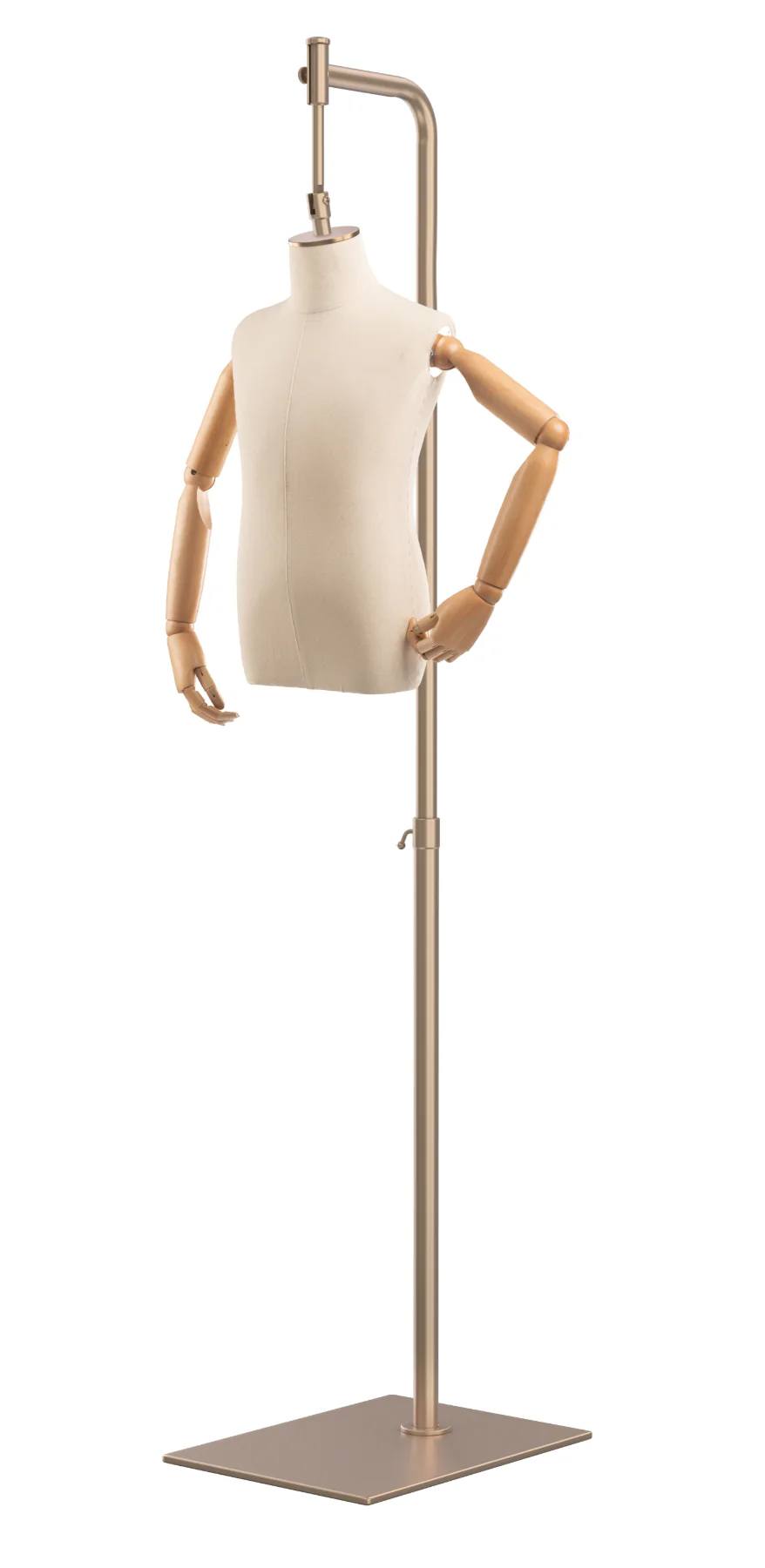 Child Display Dress Form on Metal Hanging Base (Head & Arms Version) - Image 22
