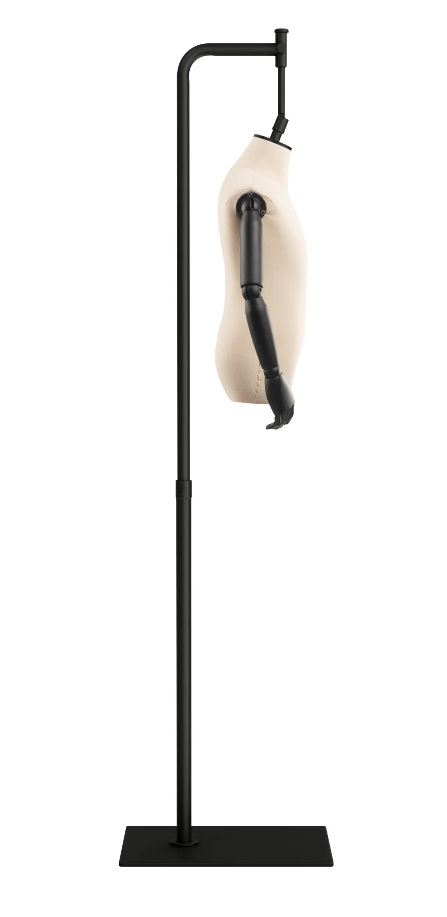 Child Display Dress Form on Metal Hanging Base (Head & Arms Version) - Image 3