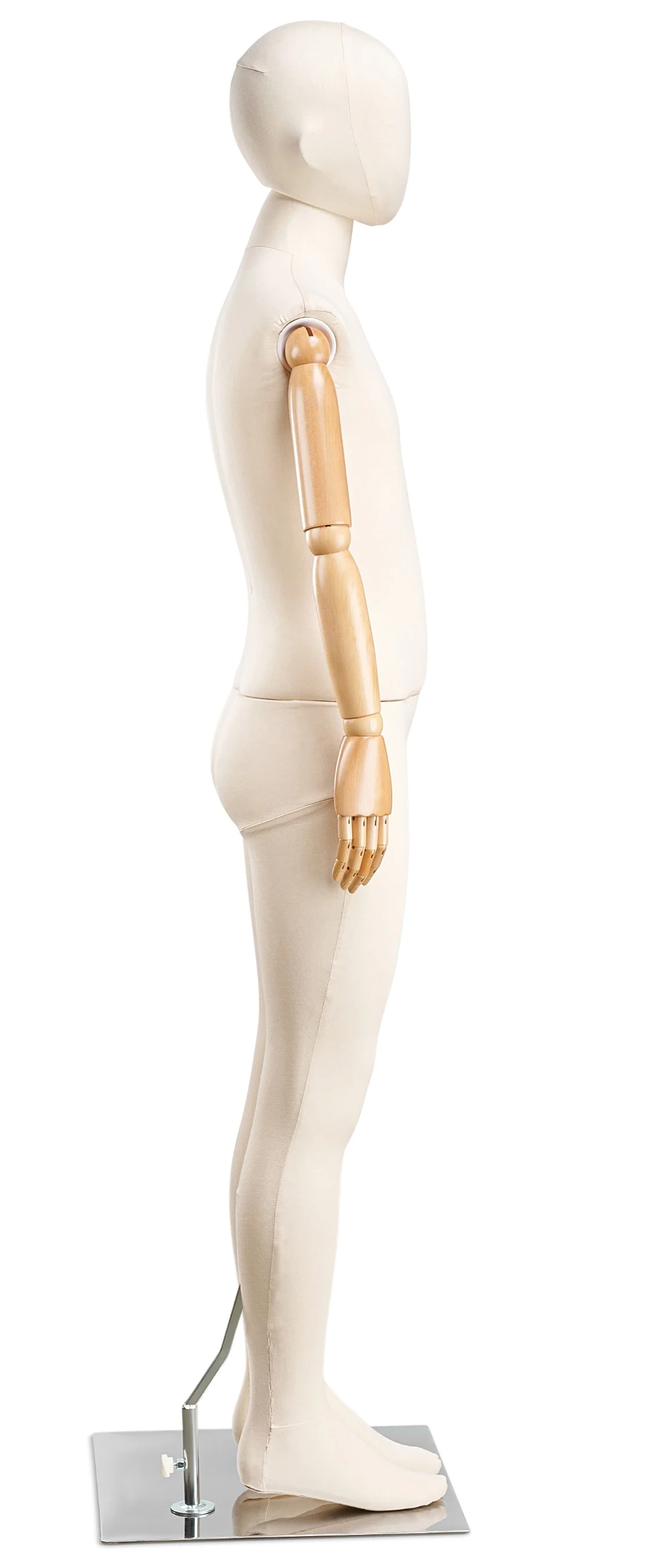Child Fabric Wrapped Mannequin in Standing or Sitting Pose w/ Articulating Arms (WP Series) - Image 14