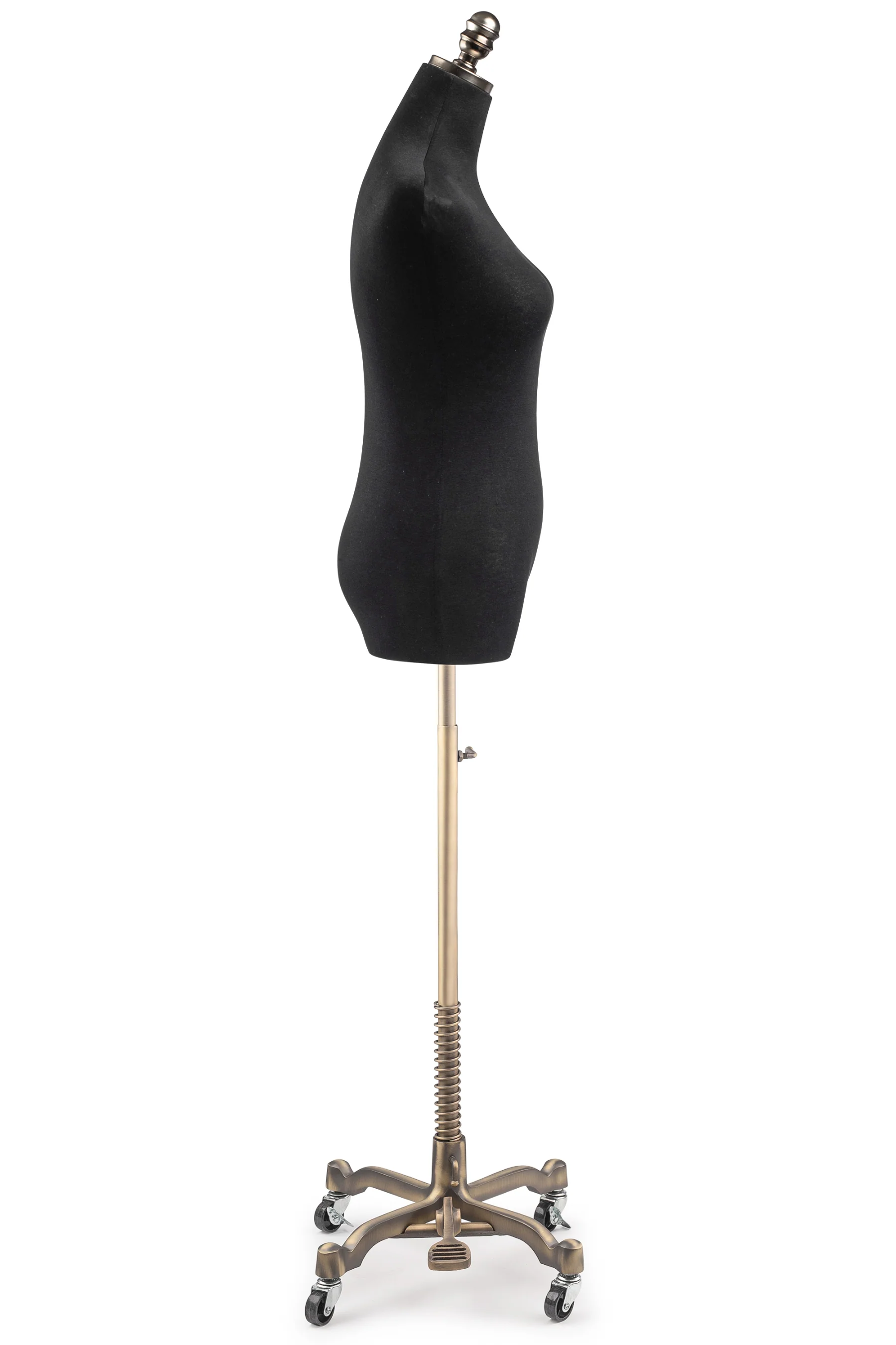 Female Display Dress Form on Metal Rolling Base - Image 11