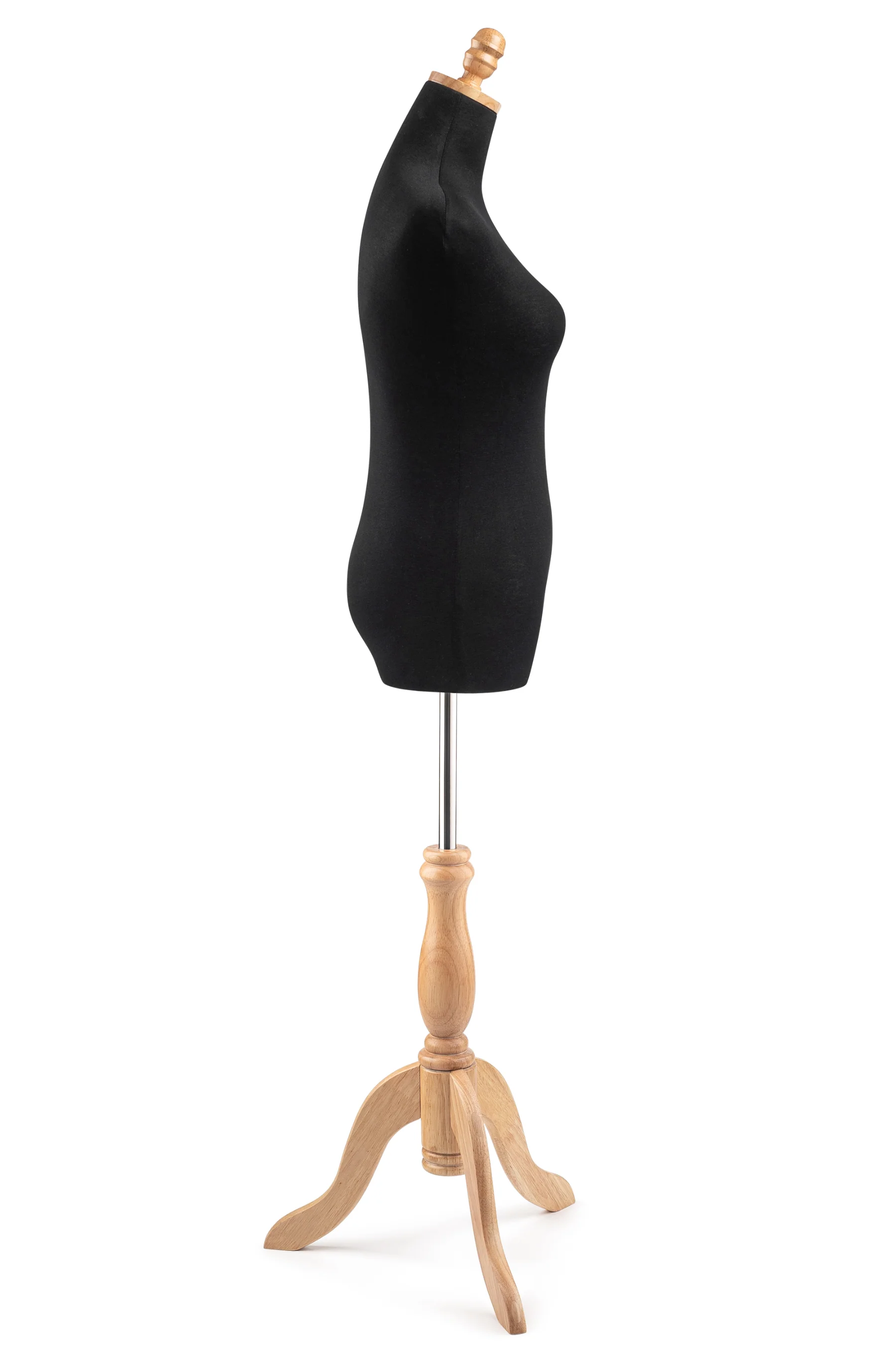 Female Display Dress Form on Wood Tripod Base - Image 3