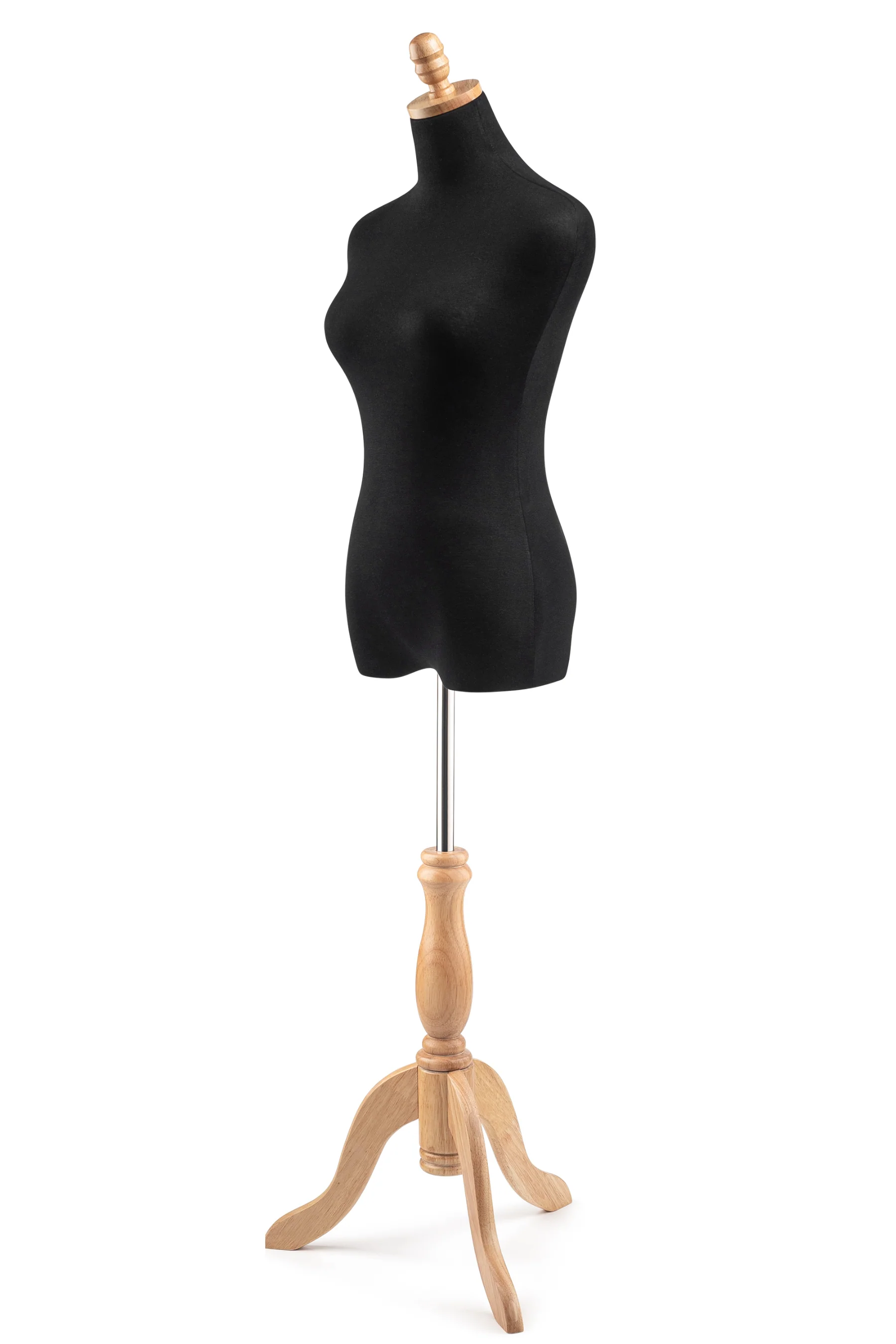 Female Display Dress Form on Wood Tripod Base - Image 4