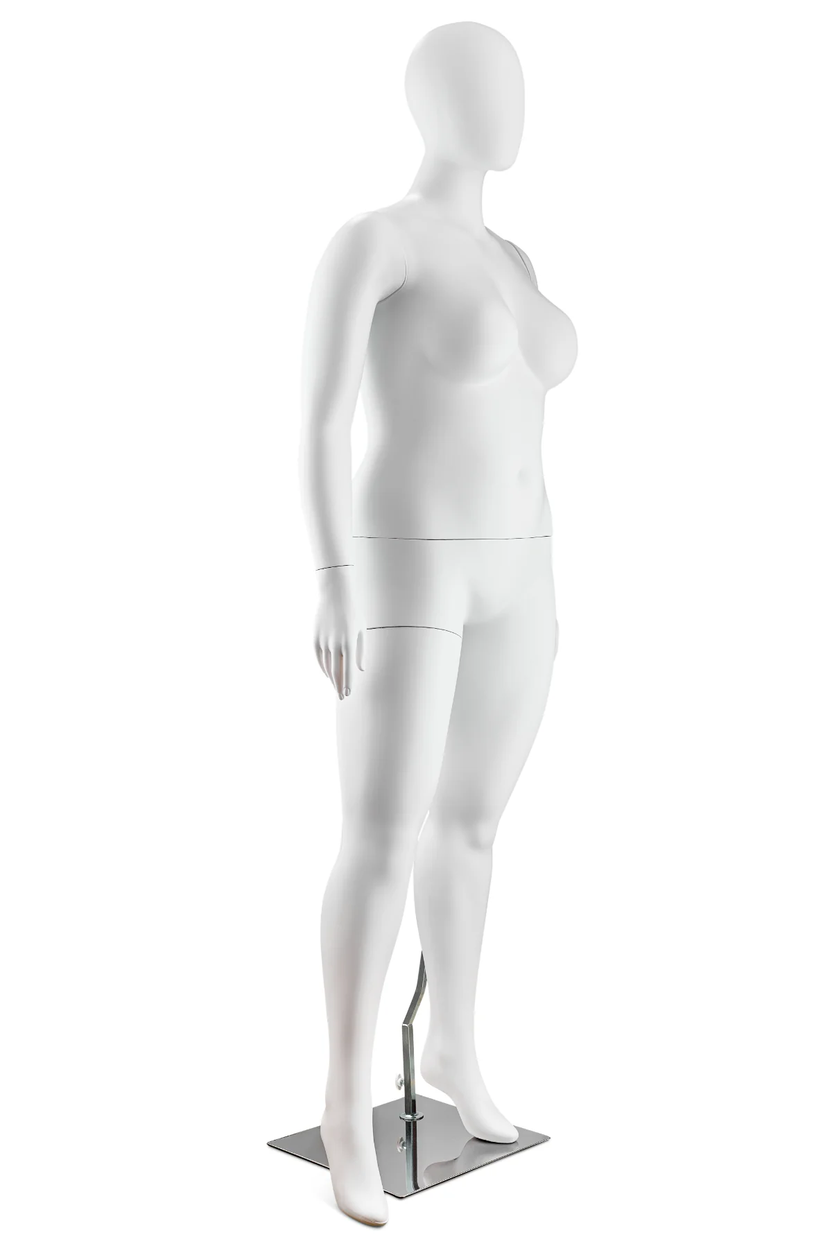 Female Egghead Plus Size Full Body Mannequin in Standing Pose (MP Series) - Image 3