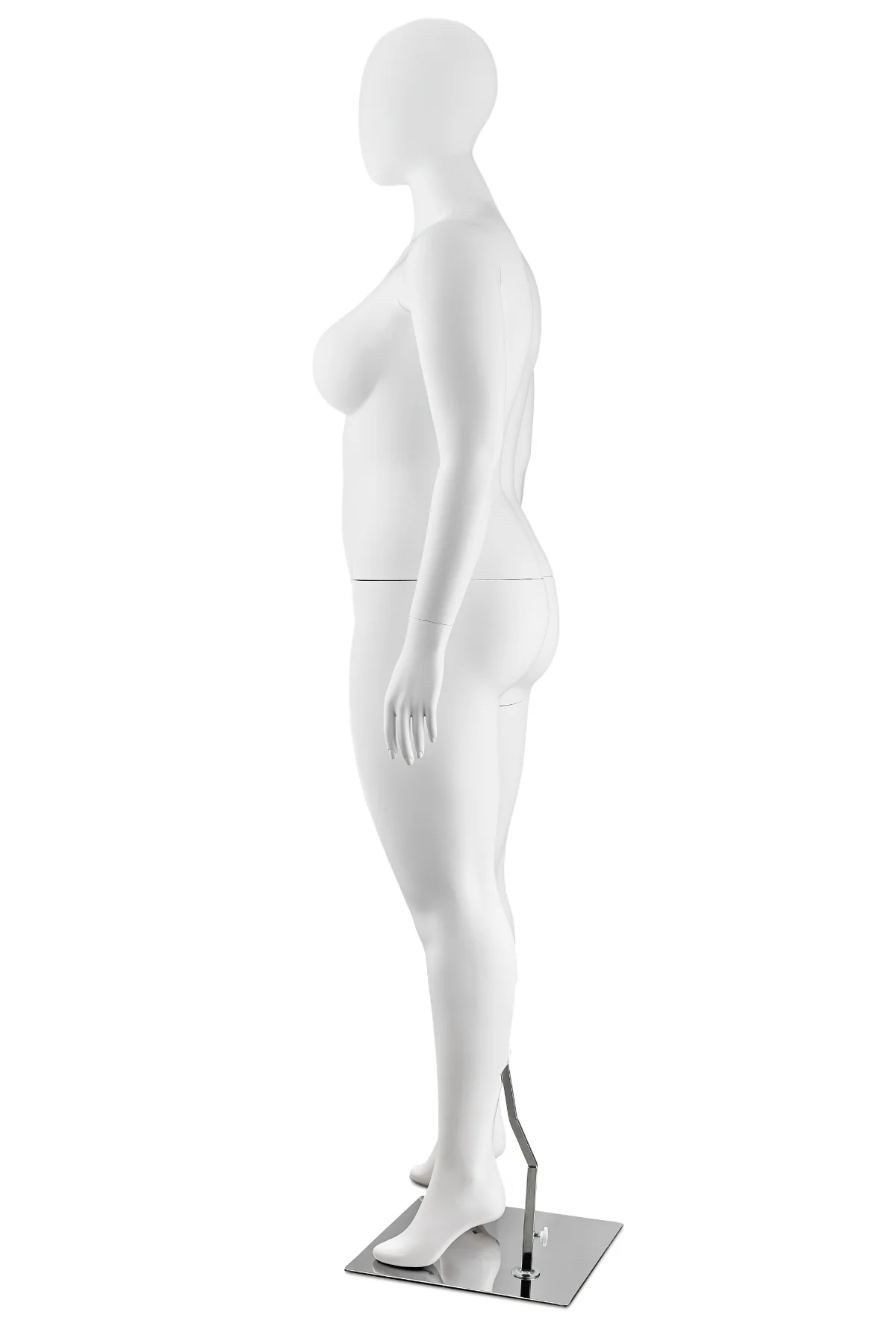 Female Egghead Plus Size Full Body Mannequin in Standing Pose (MP Series) - Image 4