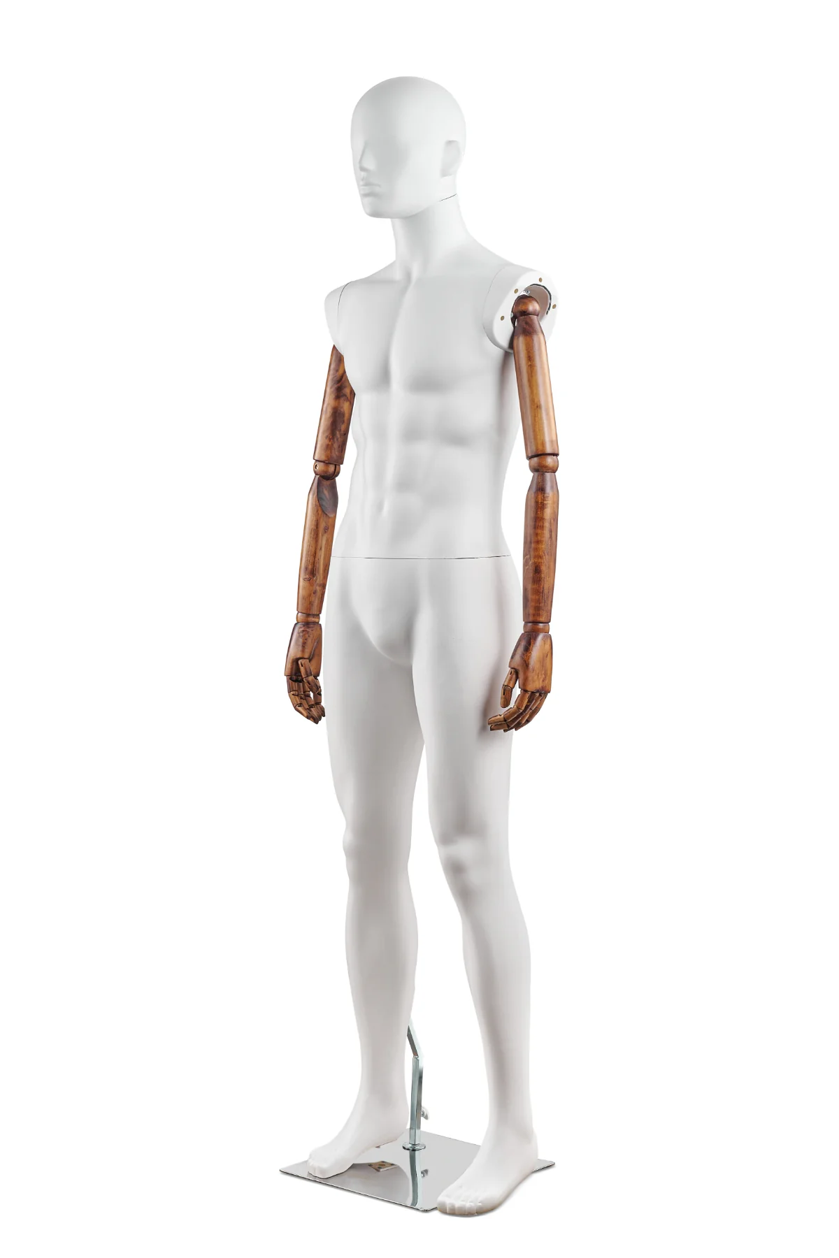 Male Abstract Mannequin in Straight Leg Pose w/ Articulating Arms (AP Series) - Image 13