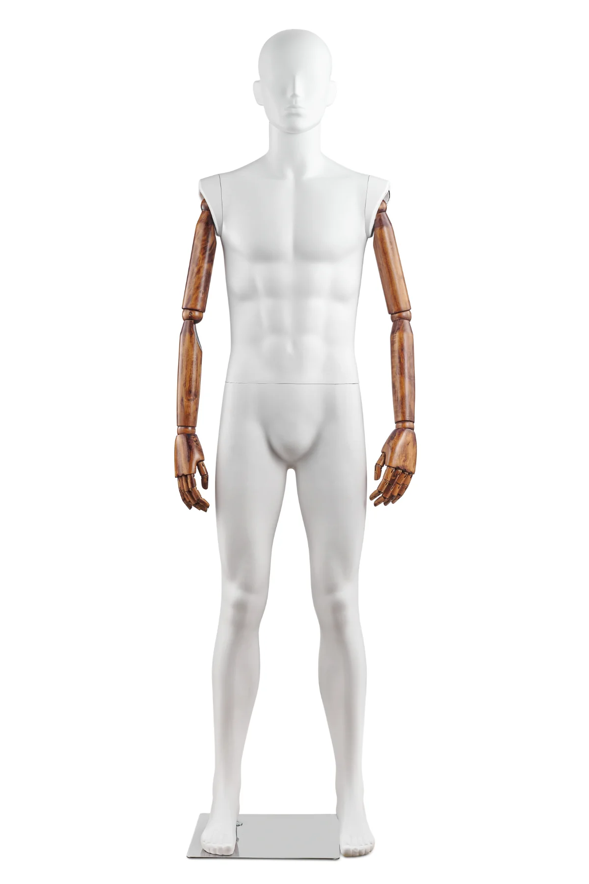 Male Abstract Mannequin in Straight Leg Pose w/ Articulating Arms (AP Series) - Image 14