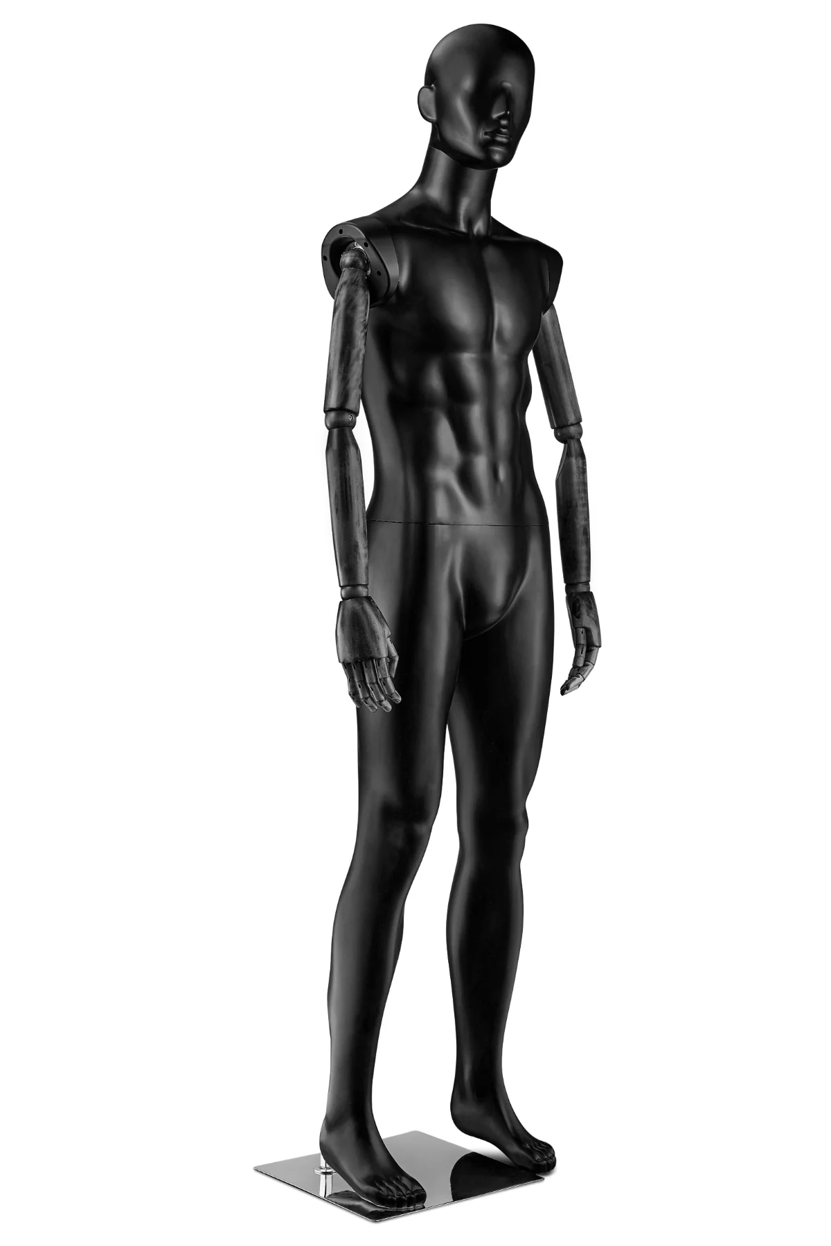 Male Abstract Mannequin in Straight Leg Pose w/ Articulating Arms (AP Series) - Image 33