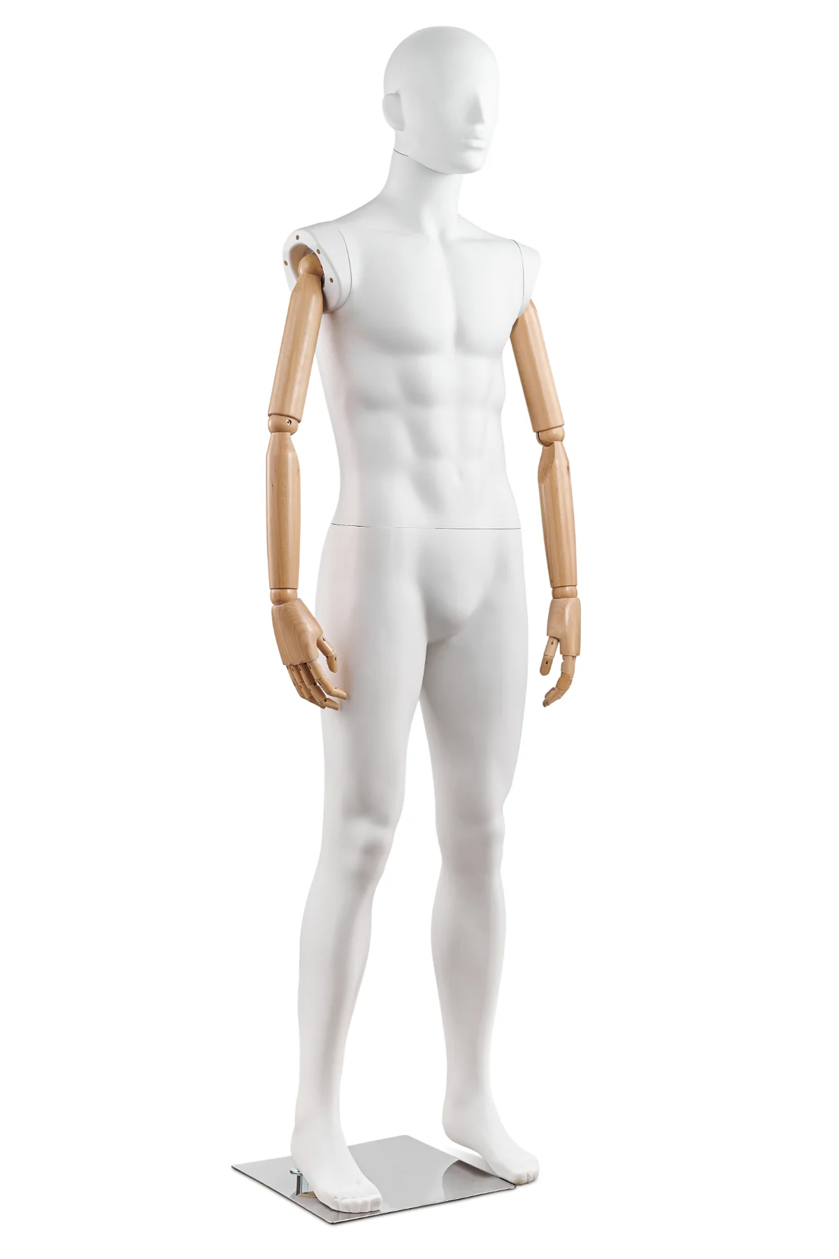Male Abstract Mannequin in Straight Leg Pose w/ Articulating Arms (AP Series) - Image 8