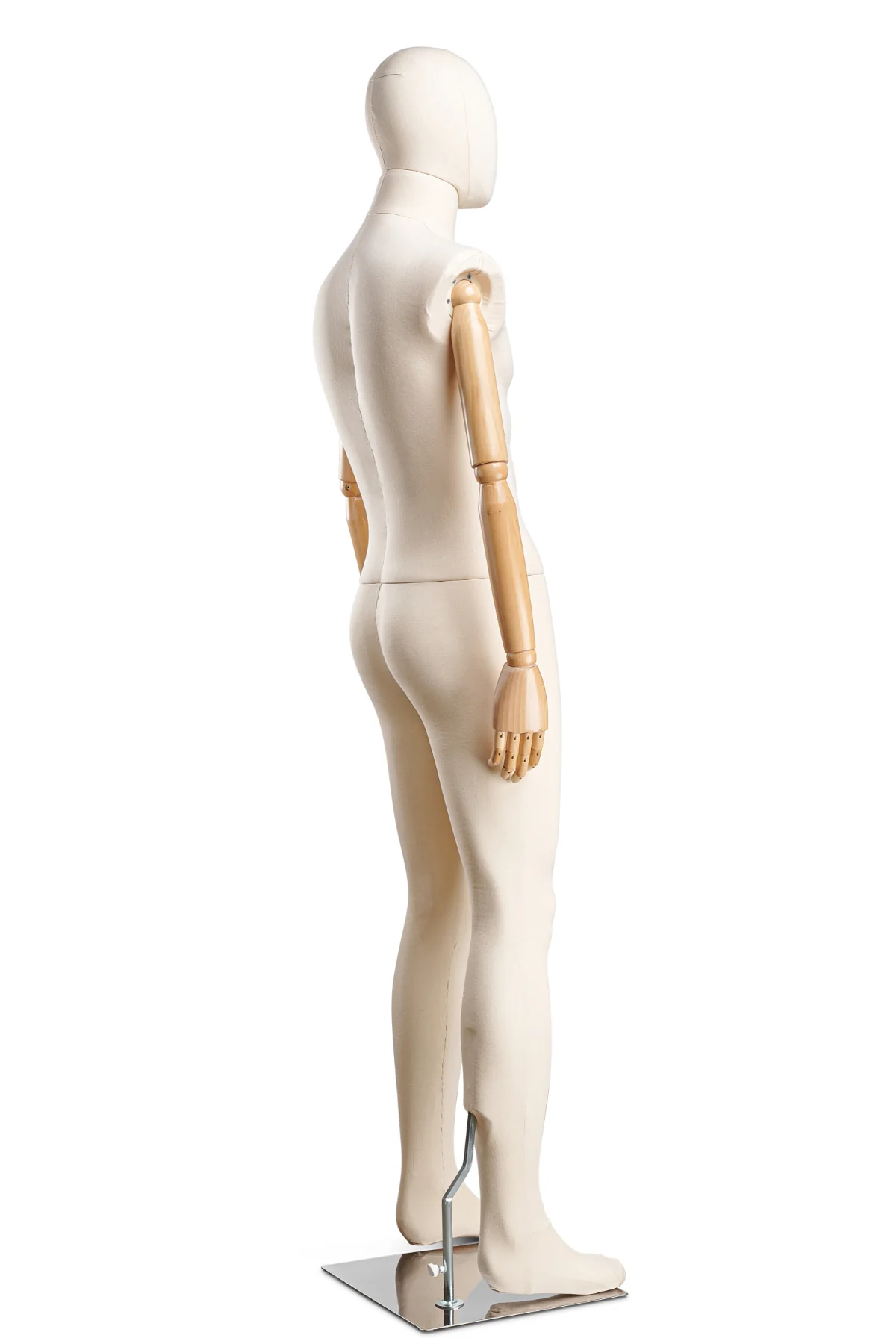 Male Fabric Wrapped Mannequin in Standing or Sitting Pose w/ Articulating Arms (WP Series) - Image 18