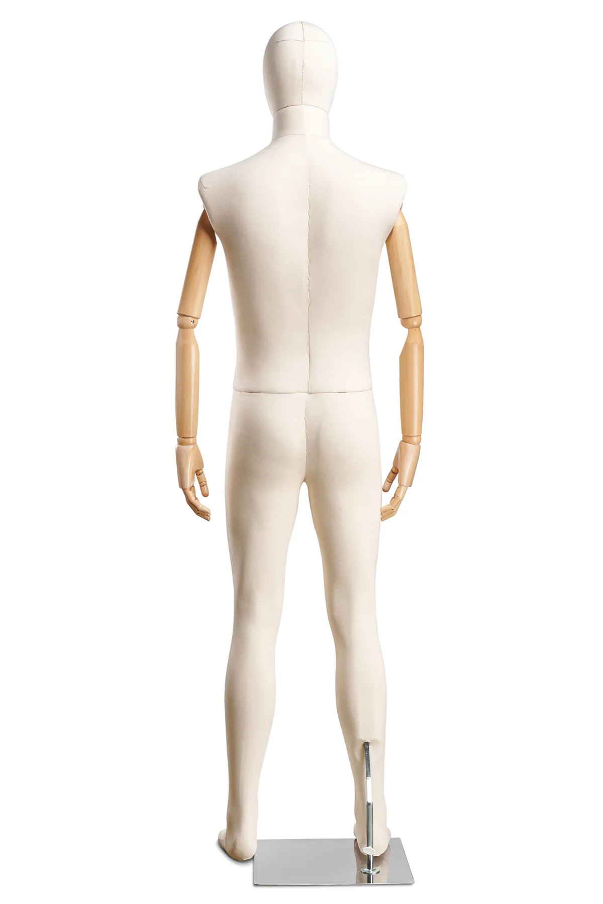 Male Fabric Wrapped Mannequin in Standing or Sitting Pose w/ Articulating Arms (WP Series) - Image 20
