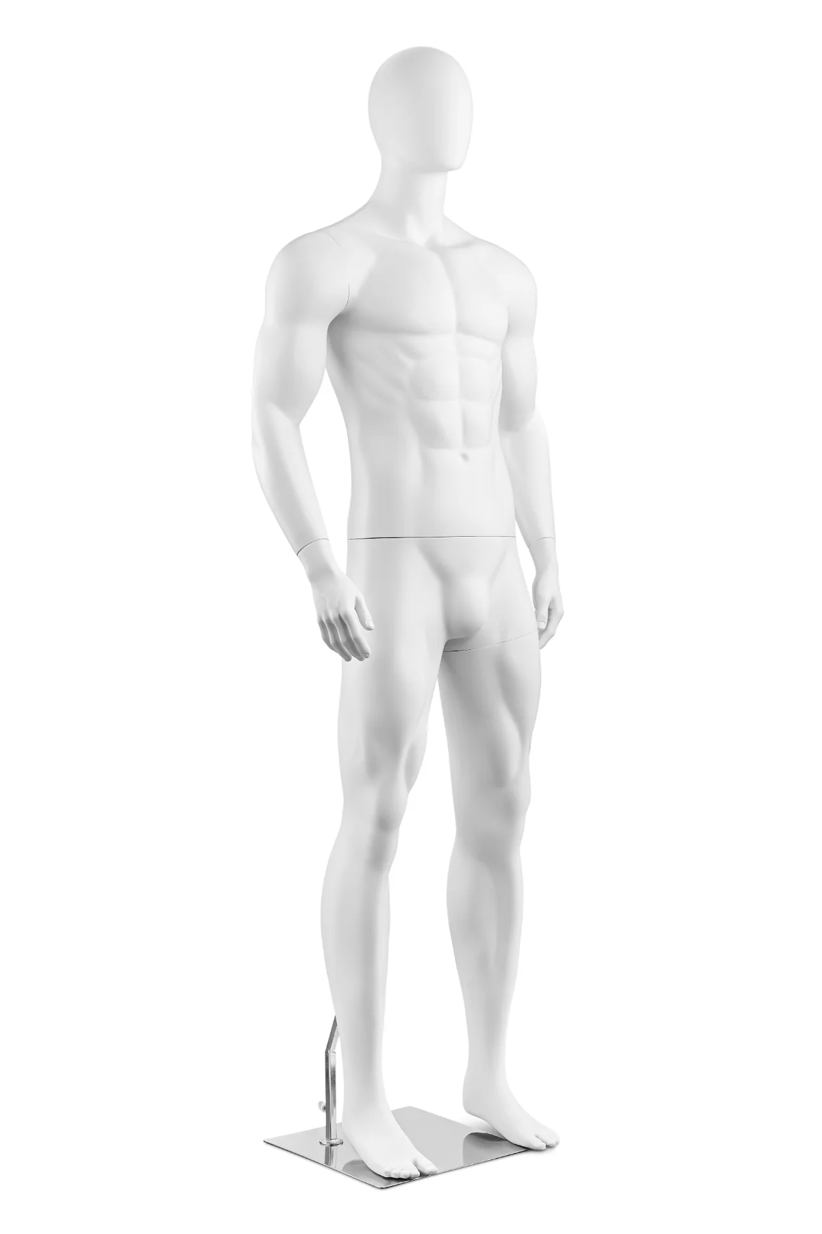 Male Egghead Bodybuilder Full Body Mannequin in Standing Pose (MP Series) - Image 13