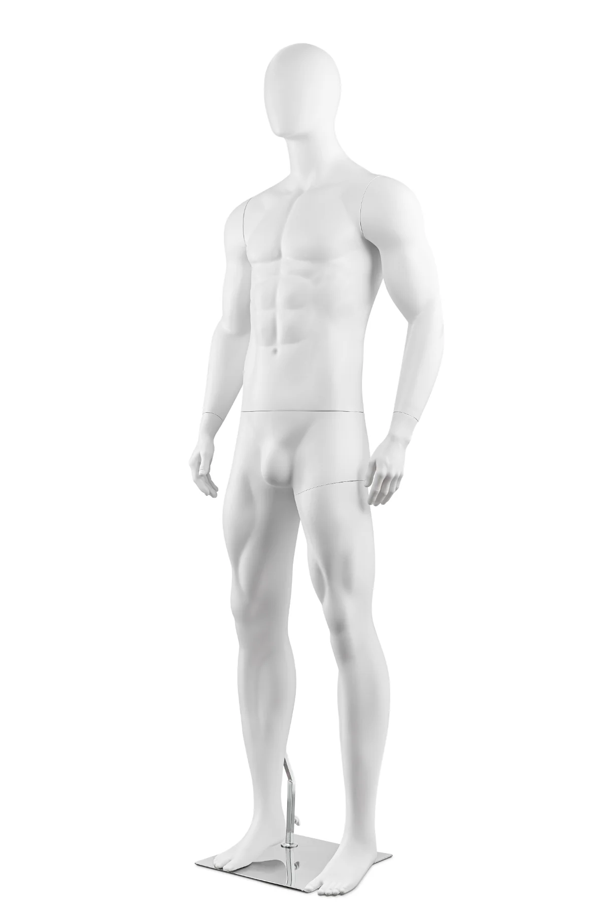 Male Egghead Bodybuilder Full Body Mannequin in Standing Pose (MP Series) - Image 19