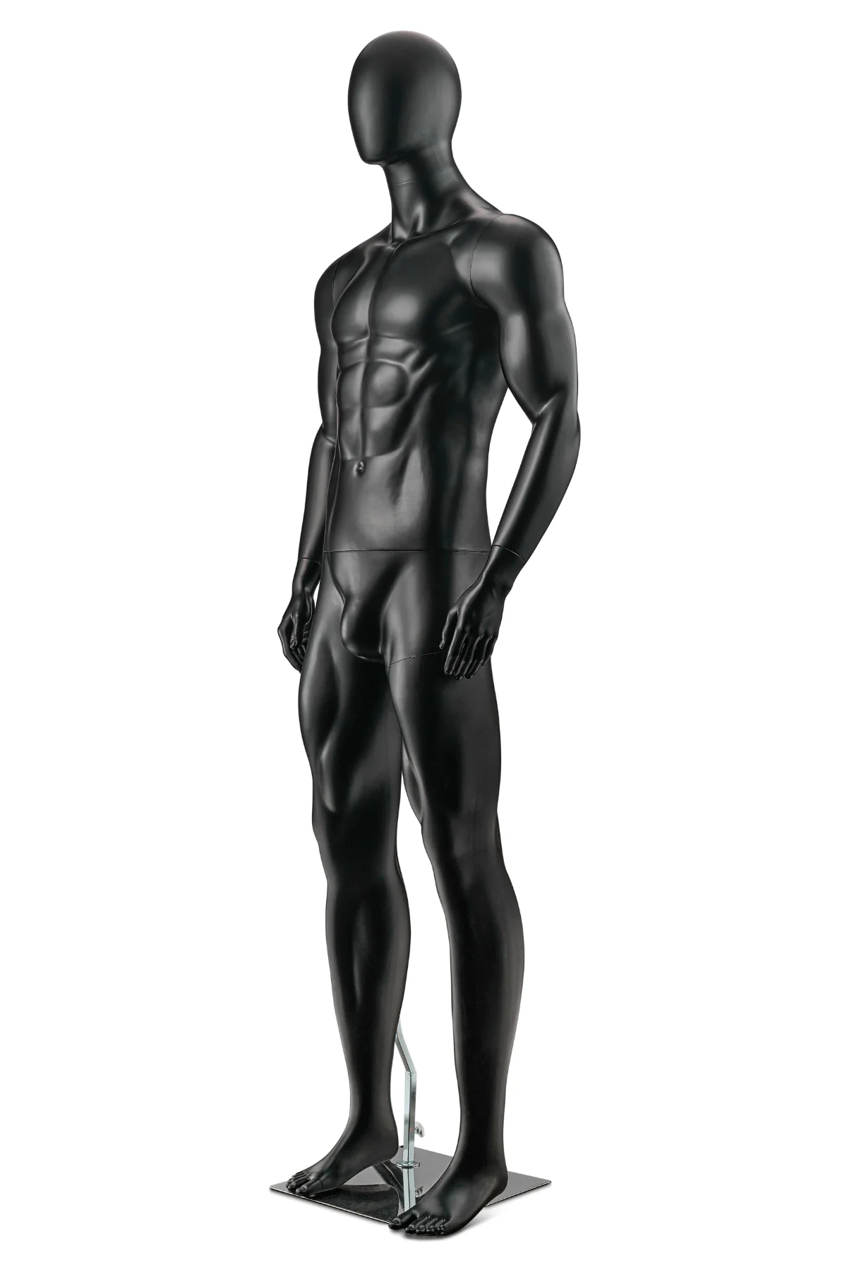 Male Egghead Bodybuilder Full Body Mannequin in Standing Pose (MP Series) - Image 4